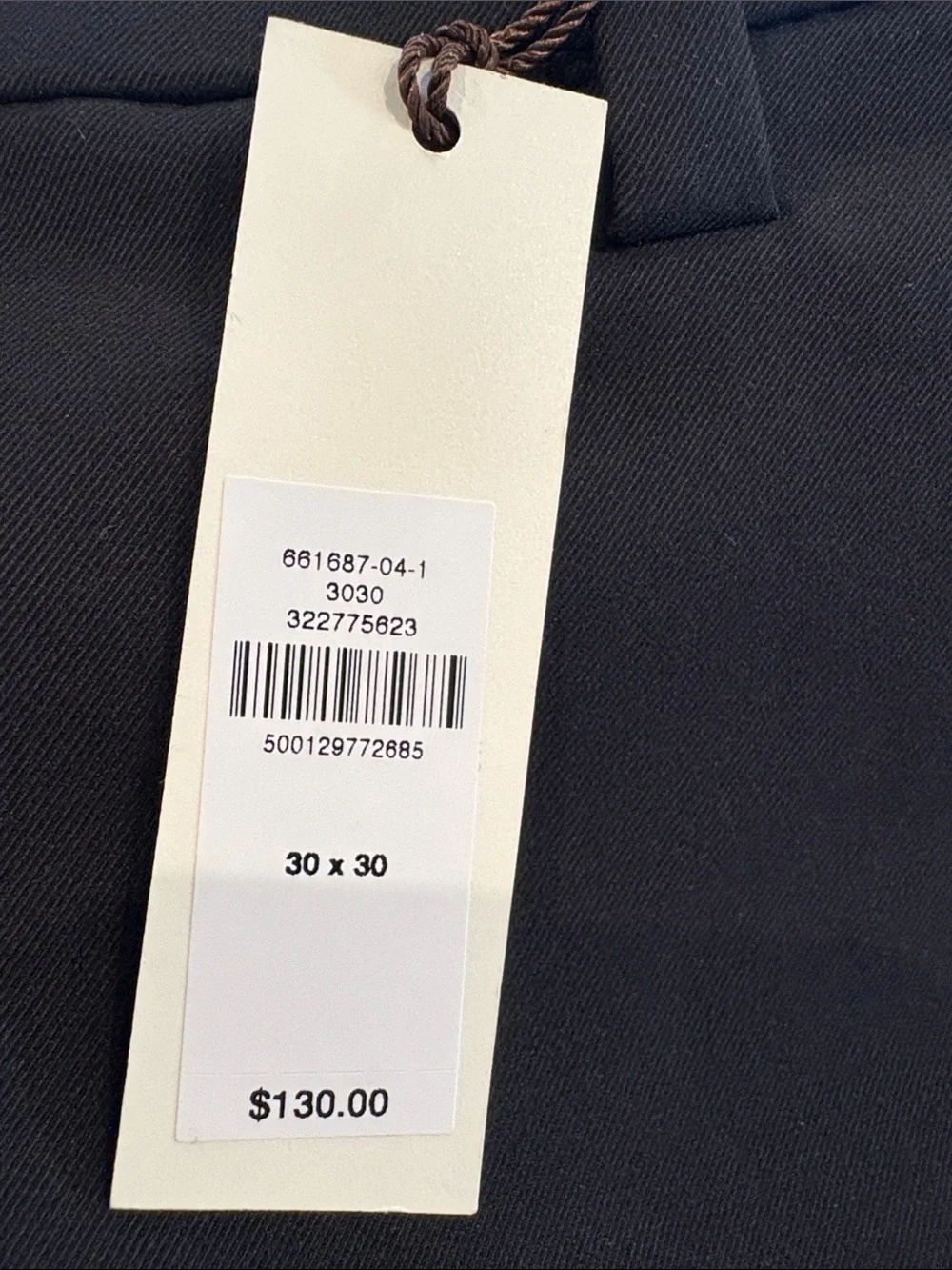 NWT Banana Republic Athletic Slim Performance Black Pant Sz 30 x 30 (#661687)